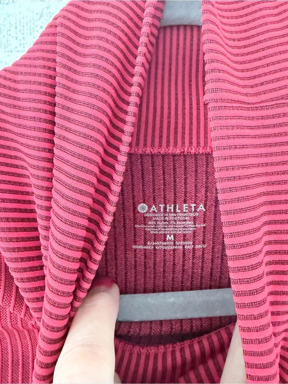 Athleta Flurry Red Ribbed Turtleneck Top Sweater in Canyon Red - Women's Medium